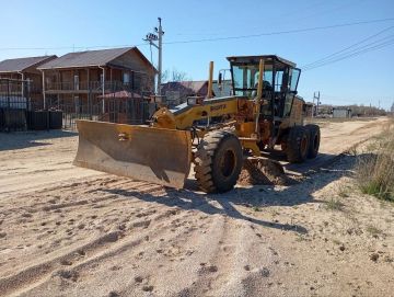 Работы по благоустройству дороги в Кирилловке