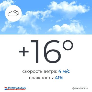 Облачная с прояснениями погода будет в Запорожской области в четверг