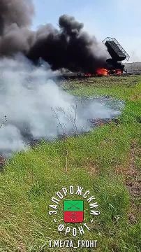 Уничтоженная РСЗО БМ-21 Град ВСУ где-то на фронте
