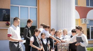 В школах Запорожской области прошла акция по сбору использованных батареек