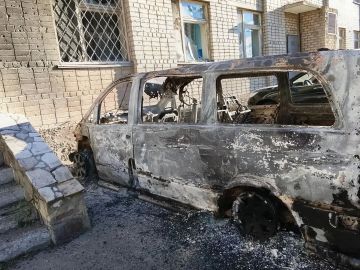 Здание и микроавтобус роддома повреждены в результате атаки БПЛА ВСУ в Энергодаре
