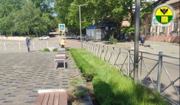 В Мелитополе привели в порядок сквер Ленина