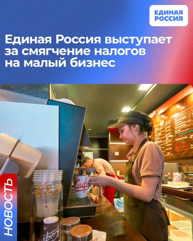 Единая Россия выступила за смягчение налогов на малый бизнес