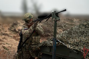 Росгвардейцы в зоне СВО совершенствуют навыки противодействия вражеским БПЛА (видео)