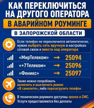 Из-за блэкаута возможны сбои в работе мобильной связи и интернета в Запорожской области