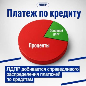 Леонид Слуцкий предложил направлять половину платежа по кредиту на погашение основного долга