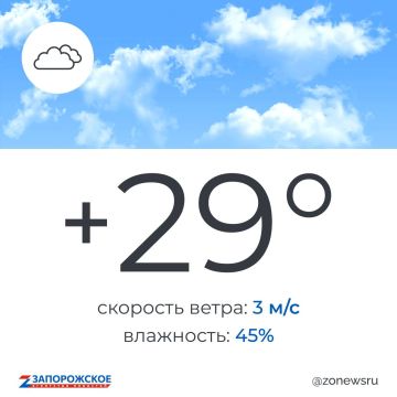 Переменная облачность будет в Запорожской области в субботу