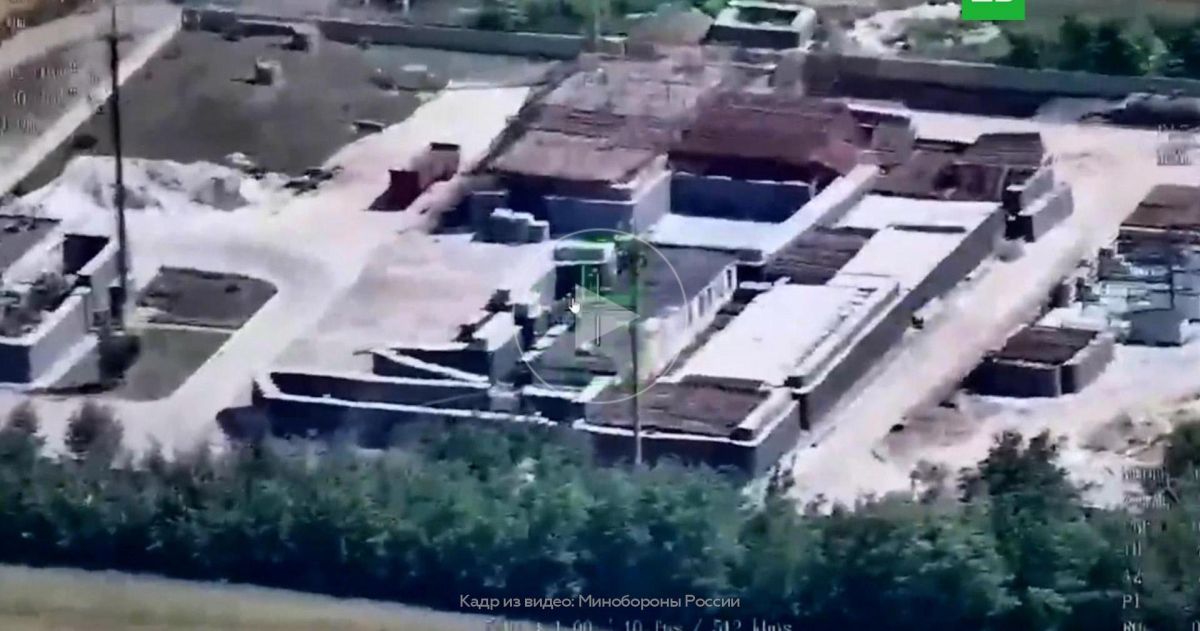 Минобороны показало удар по газораспределительной подстанции ВСУ в Запорожье