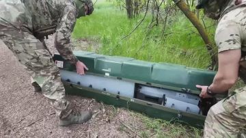 Кадры боевой работы расчётов барражирующих боеприпасов «Ланцет» на разных участках фронта