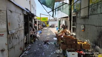 Евгений Балицкий опубликовал фото с рынка в Токмаке, который подвергся удару ВСУ