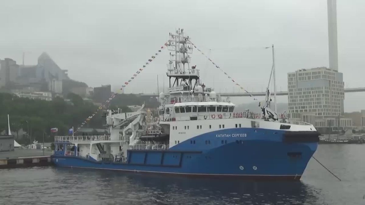 Российский флот пополнил морской буксир «Капитан Сергеев»
