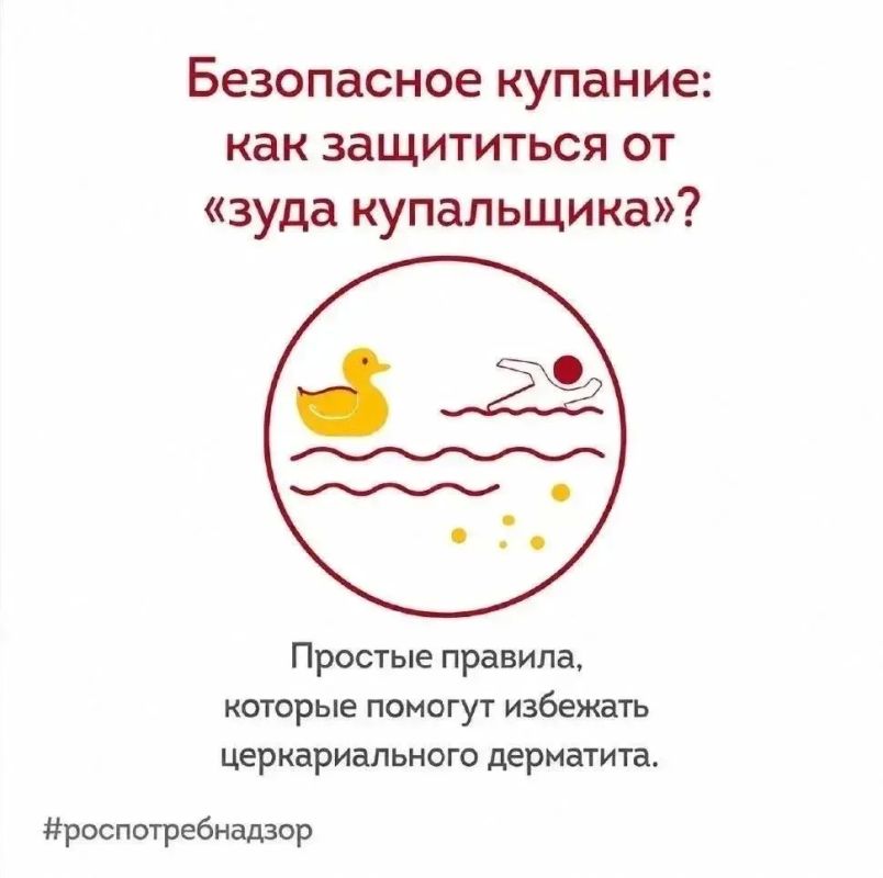 Безопасное купание: Роспотребнадзор информирует о мерах профилактики церкариального дерматита