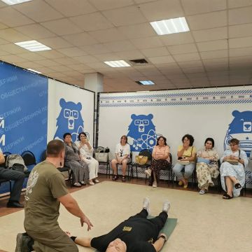 Члены участковой избирательной комиссии № 35 (ТИК №2) прошли обучение по тактической медицине
