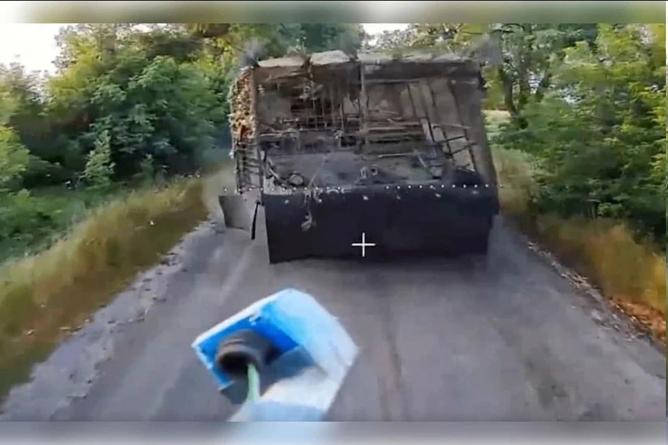 Несколько бронеавтомобилей ВСУ сожгли в Запорожской области