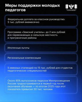 Педагогические специальности: новости и меры поддержки молодых педагогов