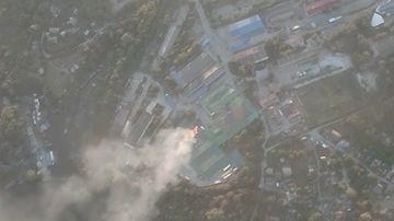 «Герани» подожгли два логистических центра в Запорожье