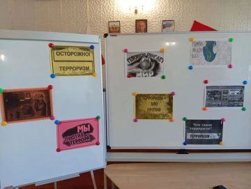 Тематический час безопасности в библиотеке села Новотроицкое