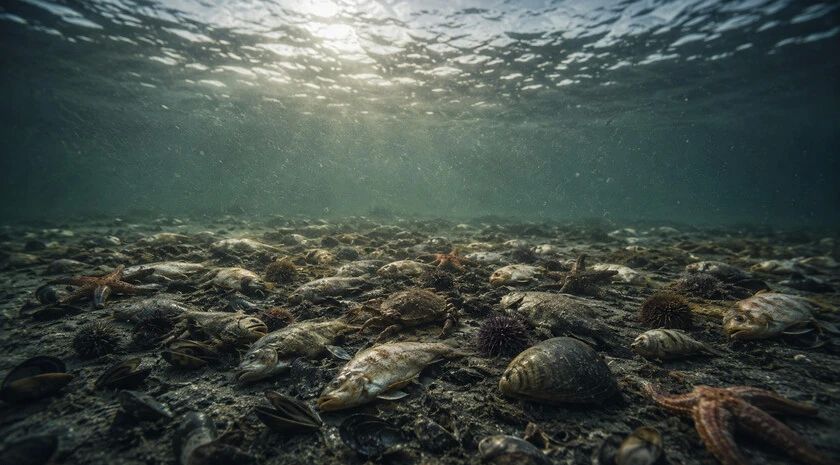 В Азовском море с 27 июля объявили заморный период