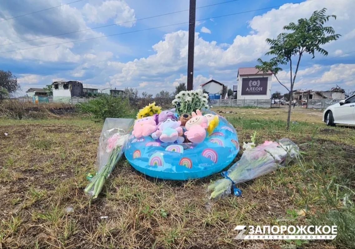 Жители Запорожской области скорбят по погибшим при террористической атаке ВСУ в Кирилловке