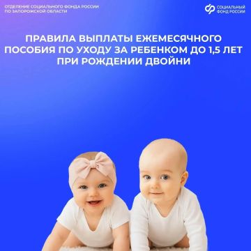 Ежемесячное пособие по уходу за двойней