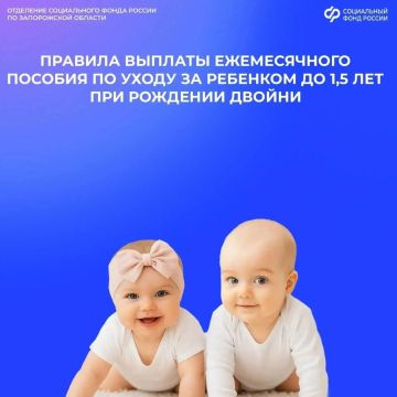 Ежемесячное пособие по уходу за двойней