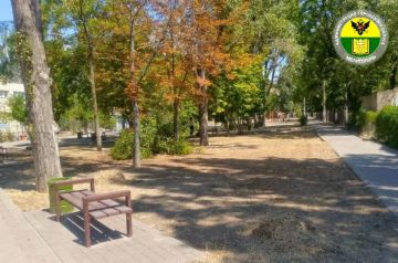 В Мелитополе продолжается благоустройство городских территорий