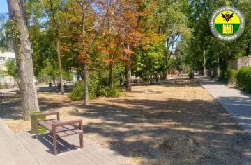 В Мелитополе продолжается благоустройство городских территорий