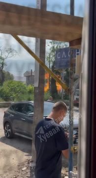 В Одессе горит газовый распределительный пункт