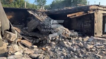 Последствия удара по гаражному кооперативу в Запорожье