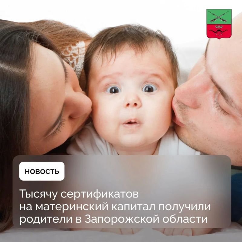 Родители Запорожской области оформляют материнский капитал