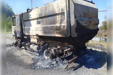 Дроны ВСУ сожгли два магазин и мусоровоз в Каменско-Днепровском округе