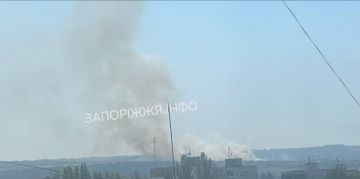 Пожар на Исследовательской станции в Запорожье