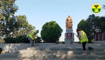 В селе Константиновка прошли работы по уборке территории