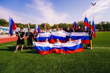 В Мелитополе состоялся патриотический забег