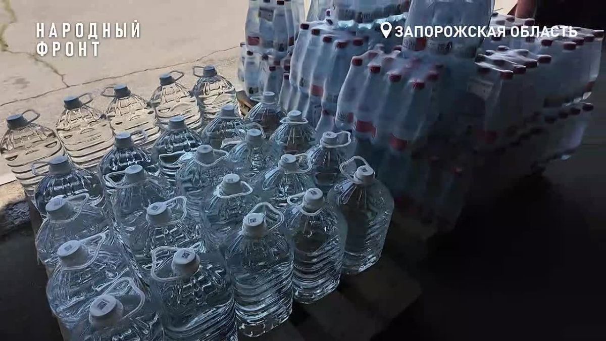Народный фронт передал 500 литров воды в Веселовский округ