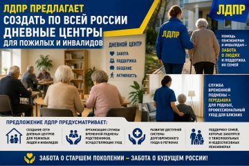 ЛДПР предлагает создать по всей России дневные центры для пожилых и инвалидов