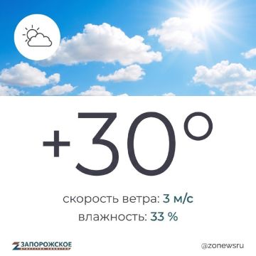 Преимущественно облачная погода ожидается в Запорожской области в воскресенье, 30 августа