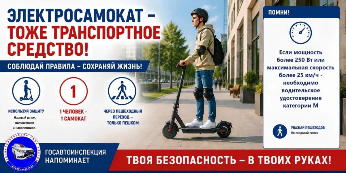 С 2025 года в России вступили в силу новые правила для средств индивидуальной мобильности (СИМ)