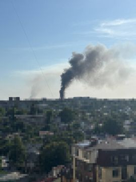 В Днепропетровске задымление после прилета