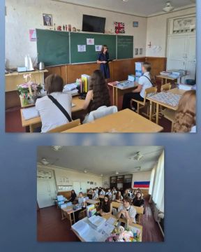 В мелитопольской школе состоялась встреча кадет с офицерами регионального управления СК России