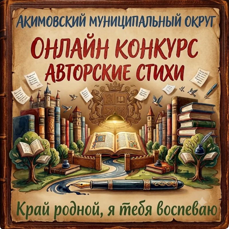 Приглашаем принять участие в онлайн-конкурсе авторских стихотворений о родном крае «Край родной, я тебя воспеваю», посвященному Дню Акимовского муниципального округа и Дню воссоединения ДНР, ЛНР, Запорожской области и...