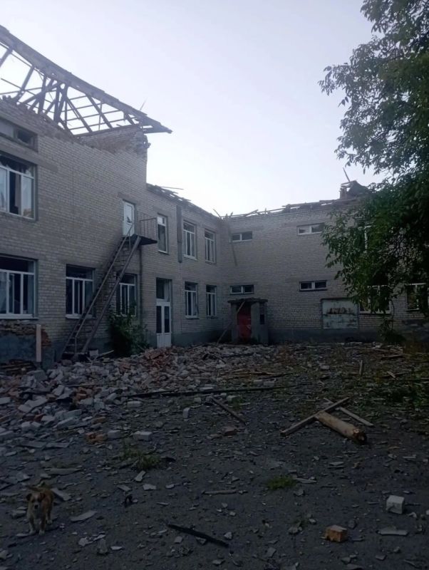 Школа в селе Скельки Васильевского МО попала под массированную атаку БпЛА ВСУ