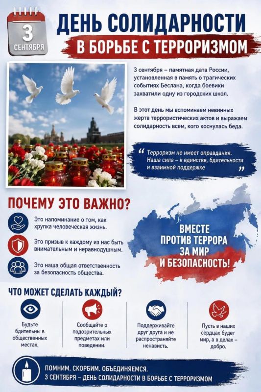 3 сентября — День солидарности в борьбе с терроризмом