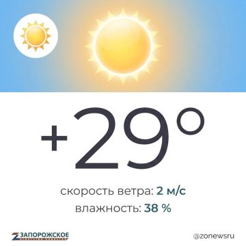 Ясная, солнечная погода ожидается в Запорожской области впятницу, 4 сентября
