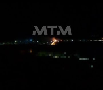 В оккупированном Запорожье начался пожар после ударов по городу