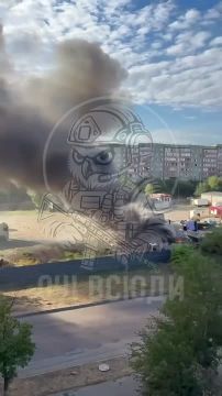 Уничтоженная стоянка фур в Запорожье после утреннего удара