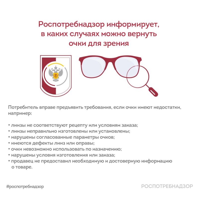 Можно ли вернуть очки для зрения?