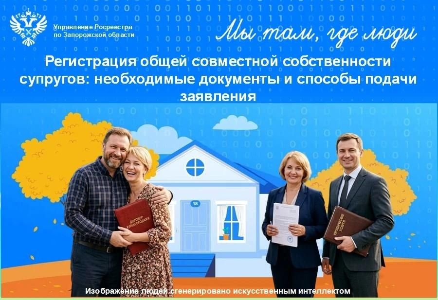 Росреестр по Запорожской области разъяснил, как оформить недвижимость, находящуюся в совместной собственности супругов