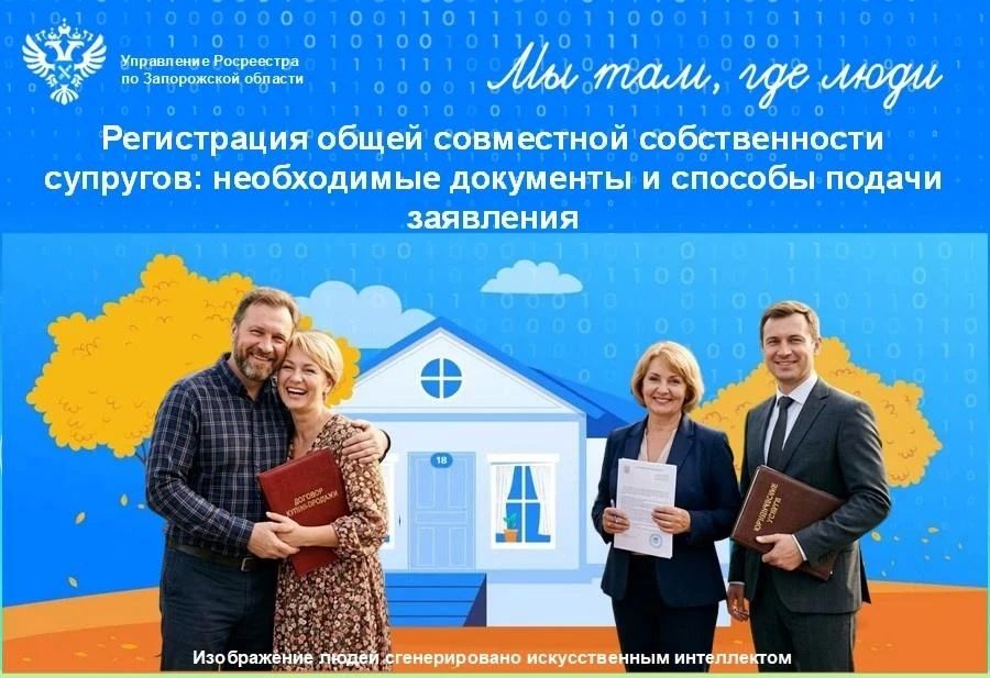 Росреестр по Запорожской области разъяснил, как оформить недвижимость, находящуюся в совместной собственности супругов