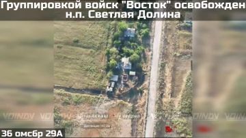 ПОДРАЗДЕЛЕНИЯ ГРУППИРОВКИ ВОЙСК "ВОСТОК" ОСВОБОДИЛИ НАСЕЛЁННЫЙ ПУНКТ СВЕТЛАЯ ДОЛИНА